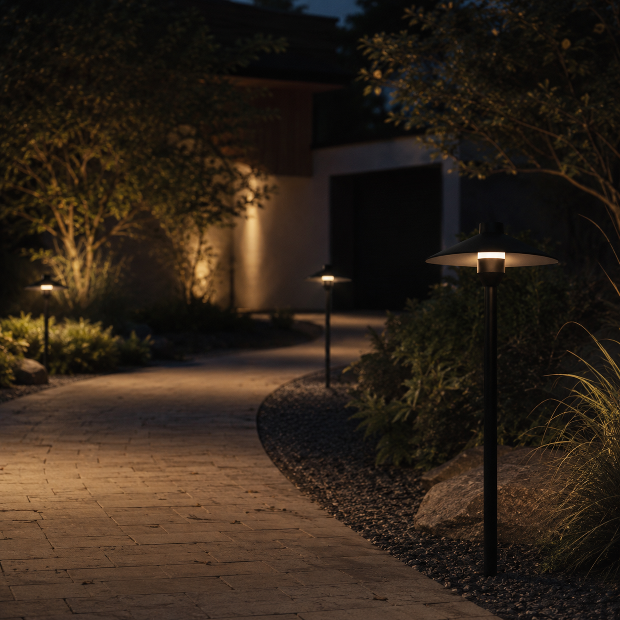 FOSVEX Outdoor LED Garden Bollard Light – 7W Warm White