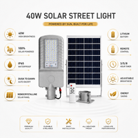 FOSVEX 40W Solar LED Flood Light with Remote Control | 6500K White | 40AH Battery | IP65 Waterproof Outdoor Security Light