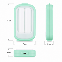 FOSVEX Solar Rechargeable Emergency LED Light (2000mAh) – Portable USB Type-C & Solar Charging Lamp