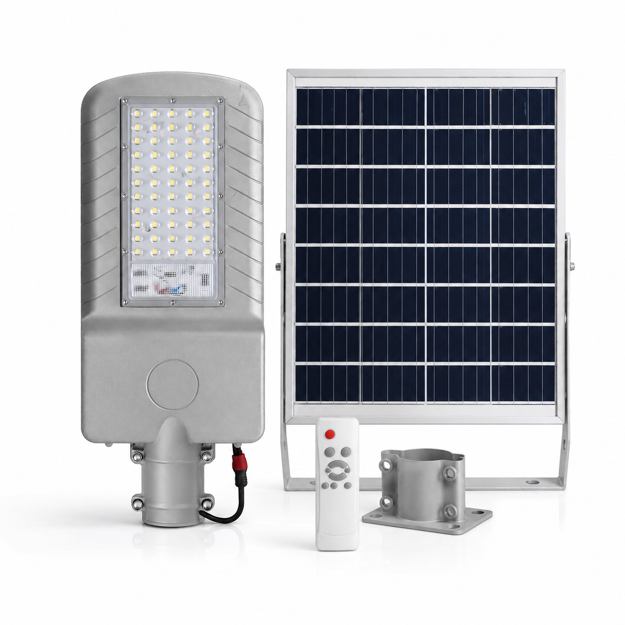 FOSVEX 50W Solar LED Flood Light with Remote Control | 6500K White | 45AH Battery | IP65 Waterproof Outdoor Security Light