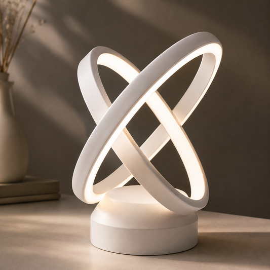 FOSVEX 50W Dual Circle LED Table Light | 3 Color Modes