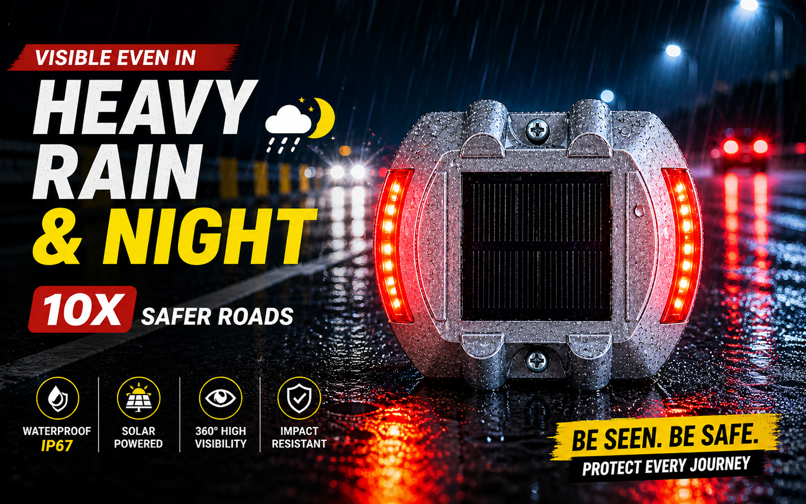 Heavy Duty Solar Road Stud – Built to Withstand Any Weather