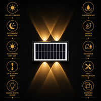 FOSVEX Solar Up & Down Wall Light | IP65 Waterproof Outdoor Solar LED Light