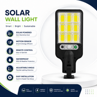 FOSVEX Solar Wall Light with Motion Sensor & Remote
