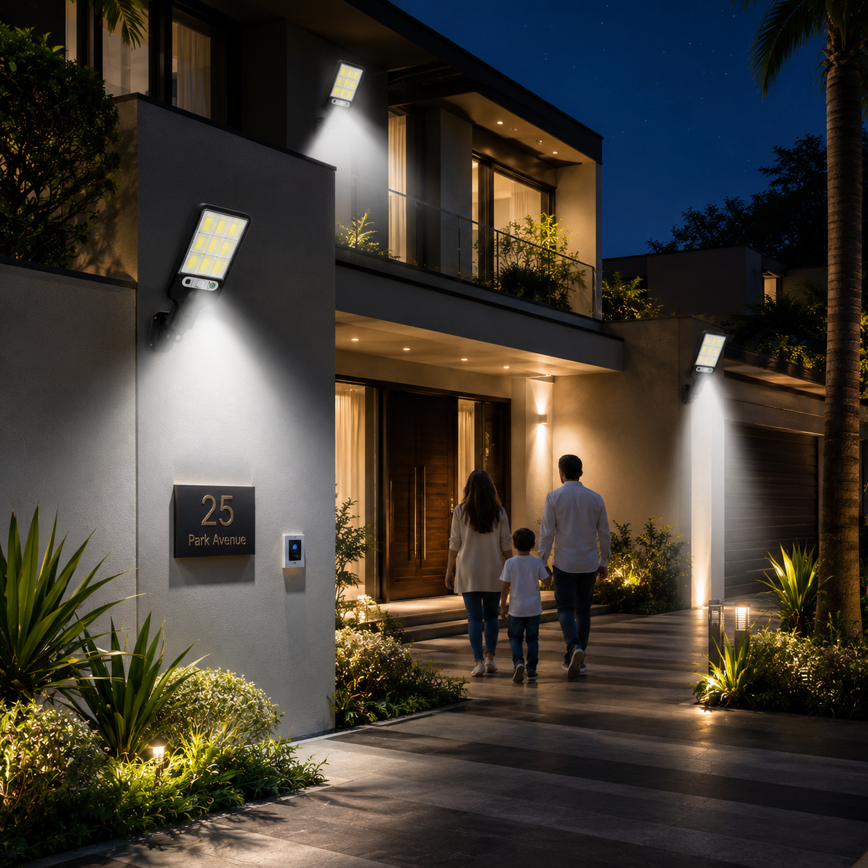 FOSVEX Solar Wall Light with Motion Sensor & Remote