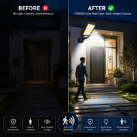 FOSVEX Solar Wall Light with Motion Sensor & Remote