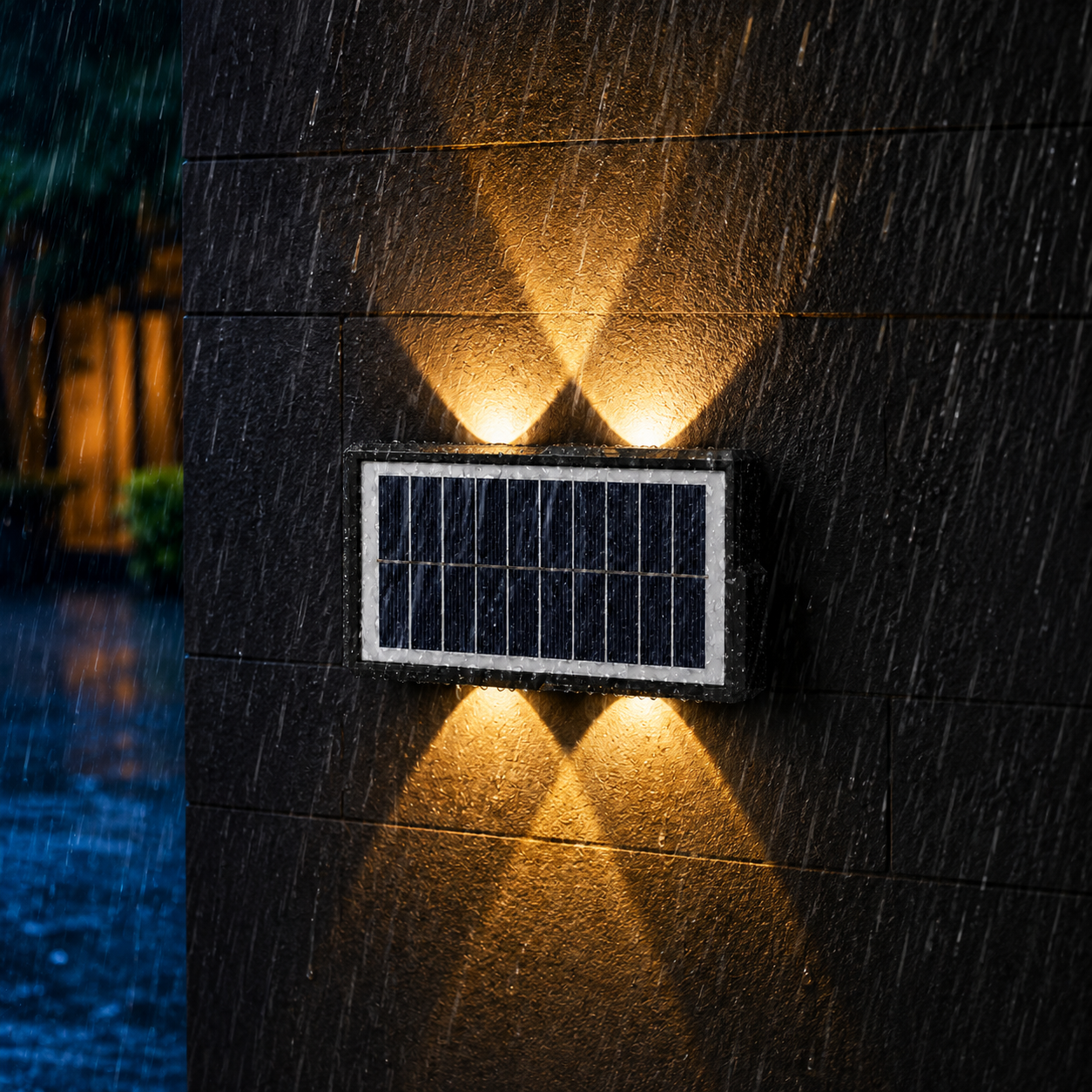 FOSVEX Solar Up & Down Wall Light | IP65 Waterproof Outdoor Solar LED Light