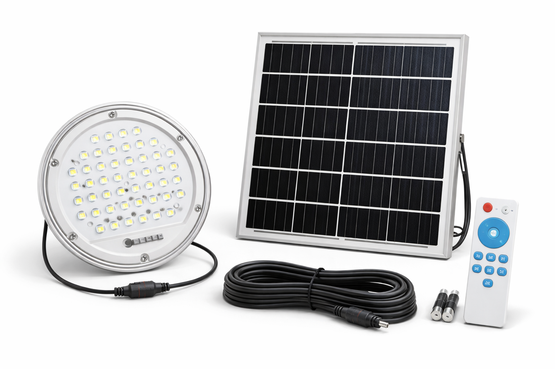Fosvex 120W solar ceiling light with solar panel and remote control