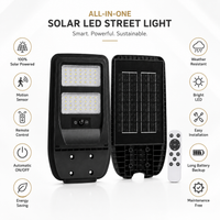 FOSVEX Solar LED Street Light with Motion Sensor & Remote Control | Waterproof Outdoor Security Light