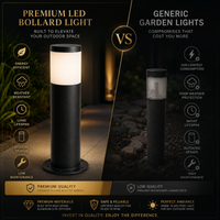 FOSVEX Outdoor LED Bollard Light – IP65 Waterproof Pathway & Garden Light
