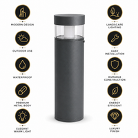 FOSVEX 9W Premium Outdoor Gate & Garden Bollard Light