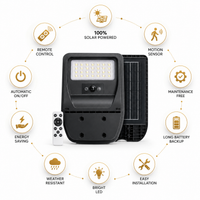FOSVEX 50W Solar LED Street Light with Motion Sensor & Remote Control | Waterproof Outdoor Security Light