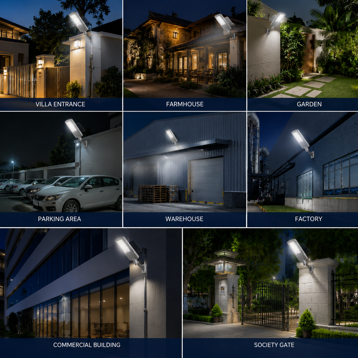 FOSVEX 50W Solar LED Flood Light with Remote Control | 6500K White | 45AH Battery | IP65 Waterproof Outdoor Security Light