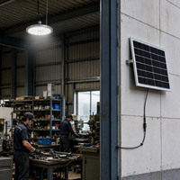 FOSVEX 100W Remote Control Solar Hanging Light