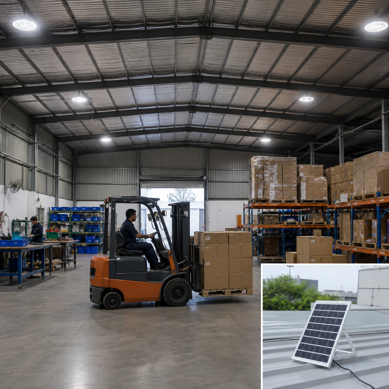 FOSVEX 200W Solar Ceiling Zumer Light with Remote Control