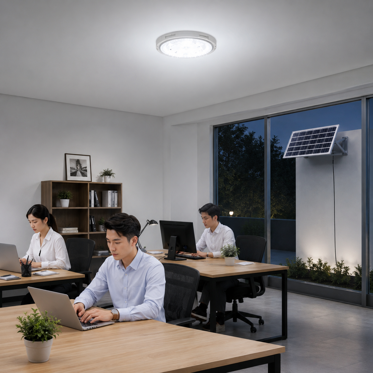 FOSVEX 200W Solar Ceiling Zumer Light with Remote Control