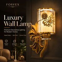 FOSVEX Luxury Gold Butterfly Glass Wall Lamp