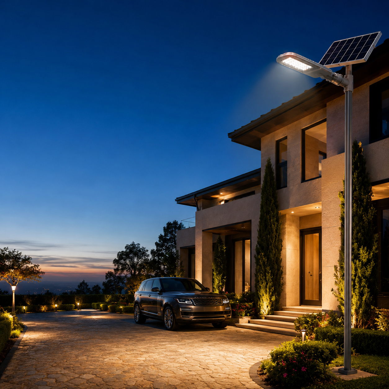 FOSVEX 50W Solar LED Flood Light with Remote Control | 6500K White | 45AH Battery | IP65 Waterproof Outdoor Security Light