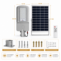 FOSVEX 50W Solar LED Flood Light with Remote Control | 6500K White | 45AH Battery | IP65 Waterproof Outdoor Security Light