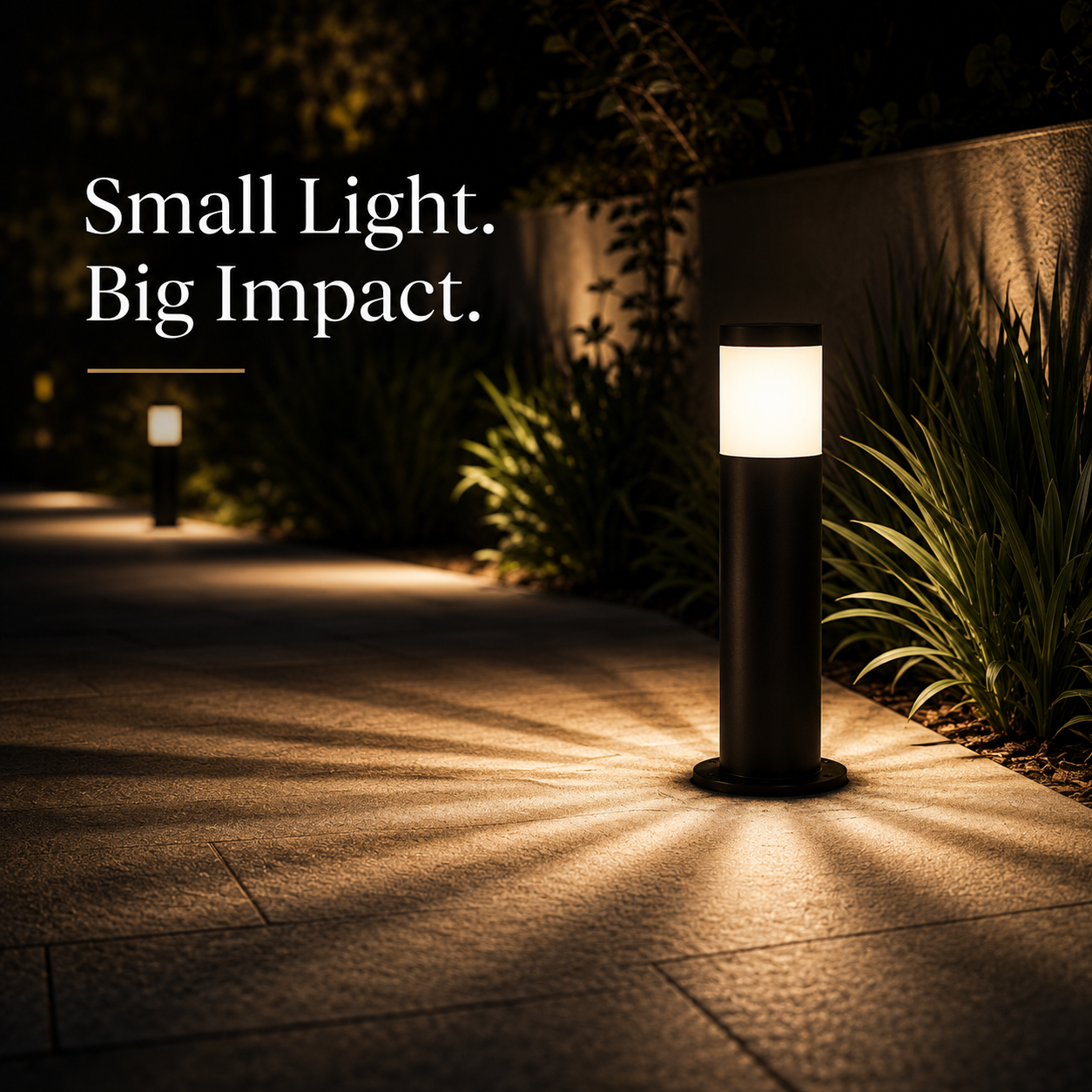 FOSVEX Outdoor LED Bollard Light – IP65 Waterproof Pathway & Garden Light