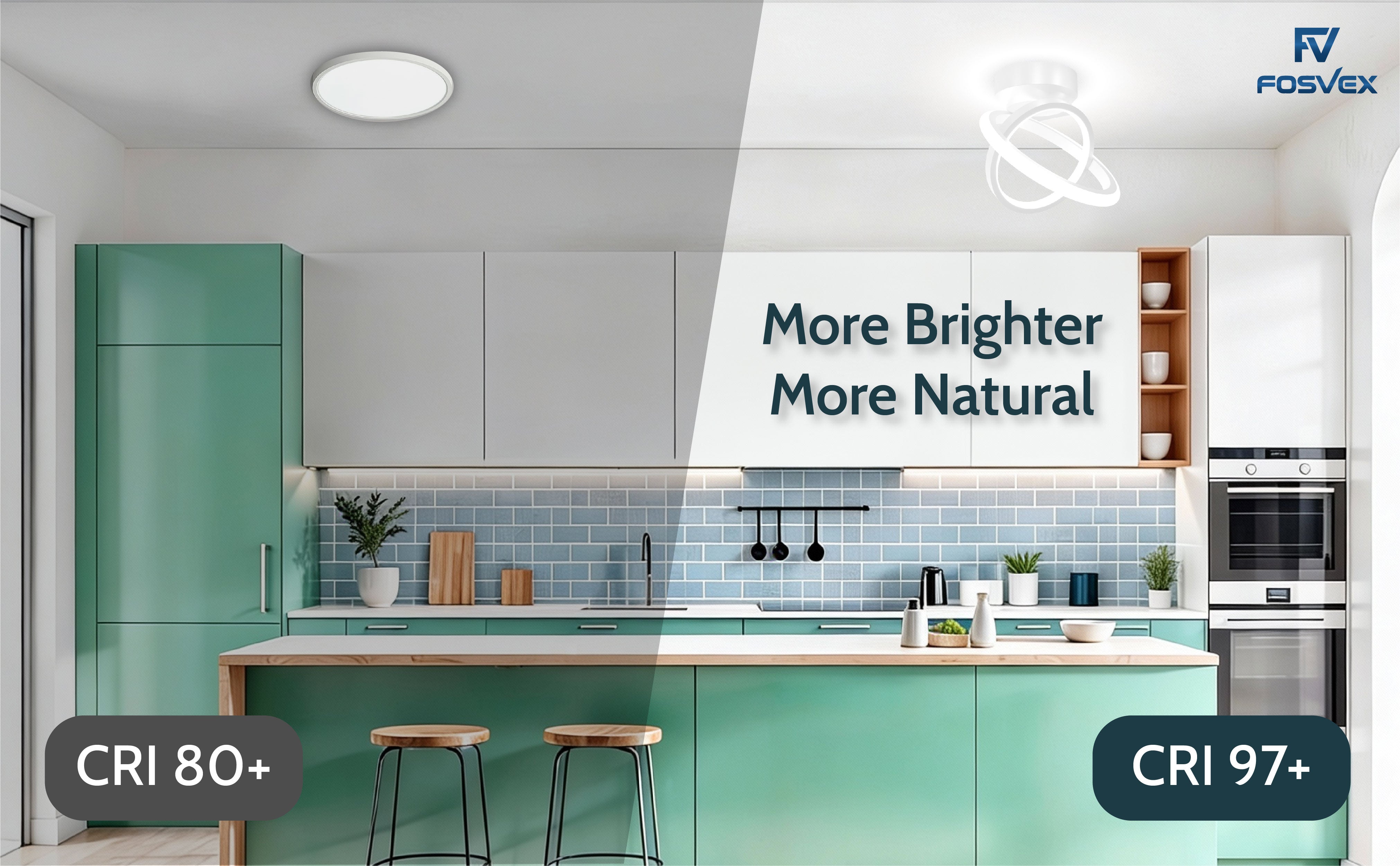 High CRI 97+ for True Natural Lighting