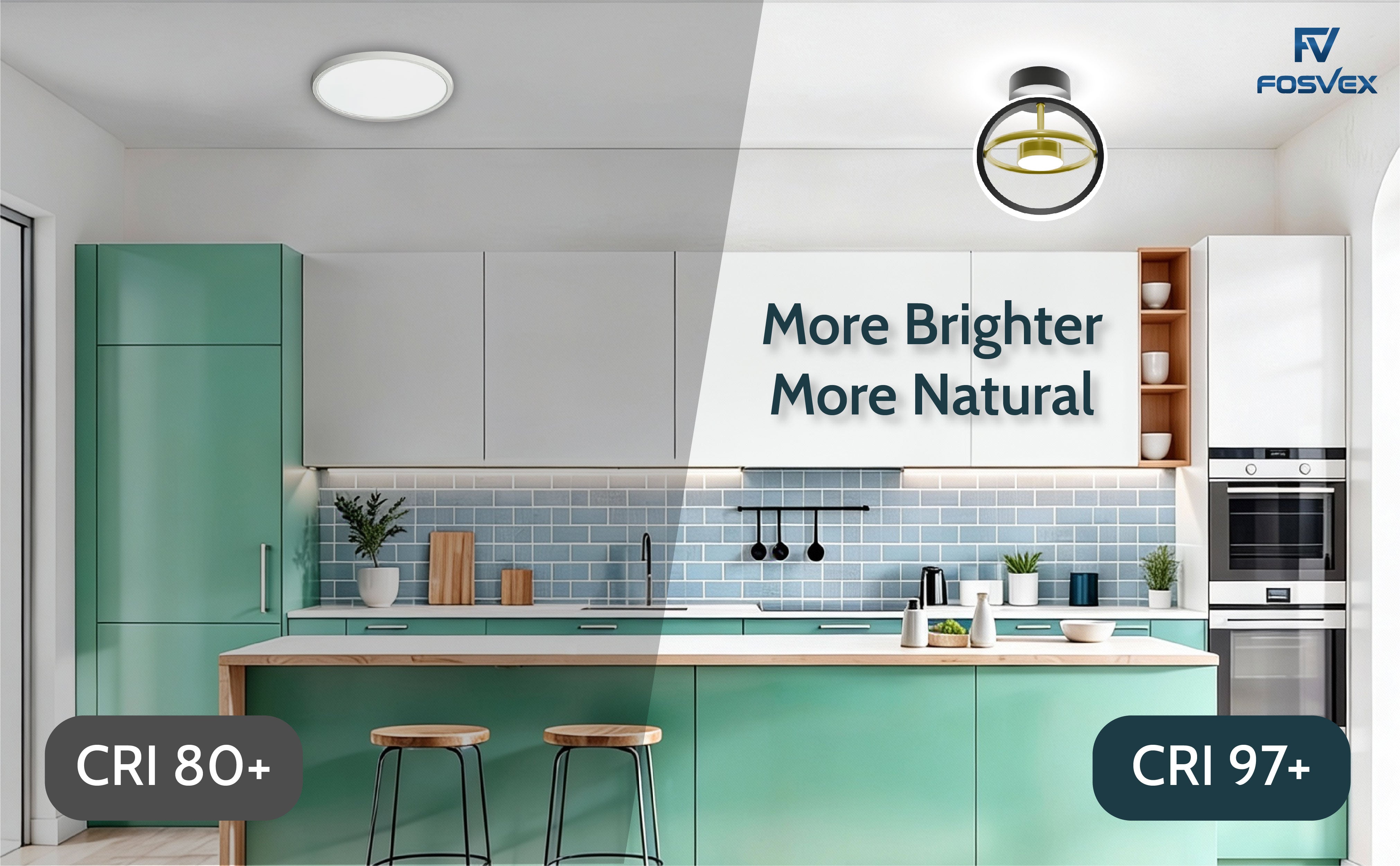 High CRI 97+ LED for Natural Bright Light