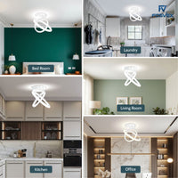 FOSVEX 50W Dual Circle LED Ceiling Light | 3 Color Modes