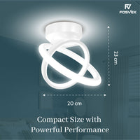 FOSVEX 50W Dual Circle LED Ceiling Light | 3 Color Modes