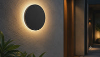 FOSVEX 12W Modern Round LED Wall Light | Warm White | IP65 Waterproof | Premium Outdoor Wall Lamp